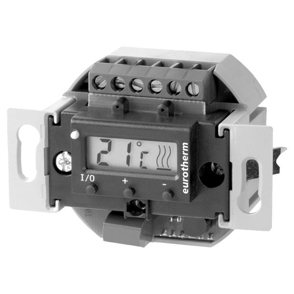 RT-et 4 elektronischer Raumtemperaturregler Unterputz für Infrarotheizungen eurotherm mit digitalem Display, präzise Raumtemperatursteuerung und optimalem Komfort.