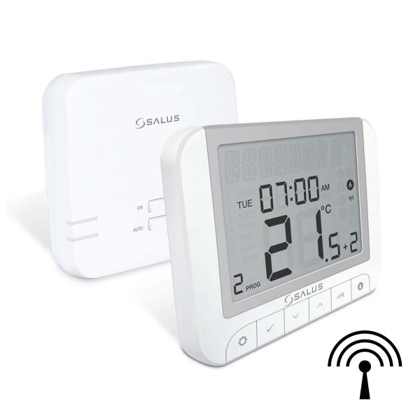 Funk Raumtemperaturregler Set RT-et 39 SALUS für Infrarotheizungnen - enthält Sender und Empfänger.