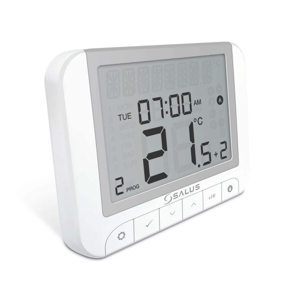 RT-et 38 elektronischer Raumtemperaturregler für Infrarotheizungen von SALUS mit digitalem Display, präzise Raumtemperatursteuerung und optimalem Komfort.