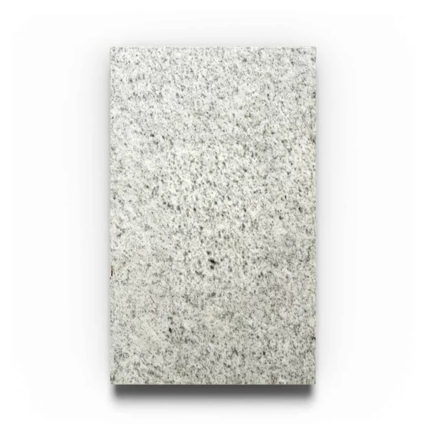 Infrarotheizung Natursteinheizung Bethel White satiniert des Herstellers eurotherm in Frontansicht auf weißem Hintergrund.