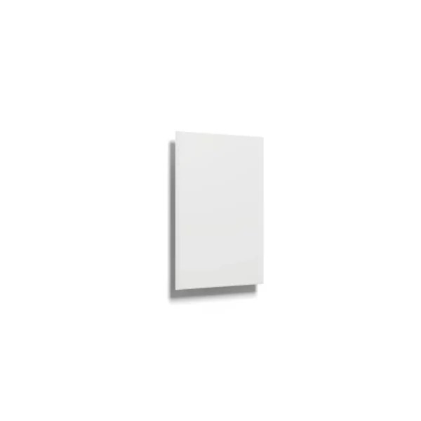 Design Infrarot-Heizung Metall Weiß 300 Watt, RAL 9016, abgeschrägte Kanten – Luxuswärme