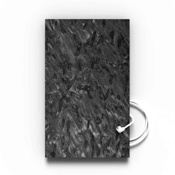 Natursteinheizung Matrix Granit mit Schuko-Anschlusskabel, steckerfertige Ausführung – Luxuswärme