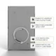 Rückseite der Natursteinheizung Valentina Grey für Direktanschluss durch Elektrofachkraft, IP66-geschützt – Luxuswärme