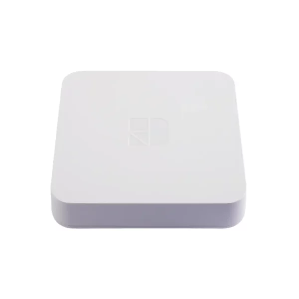 Delta Dore Tydom Home Smart-Home-Schnittstelle, Frontalansicht mit leichter Draufsicht, Freisteller – Luxuswärme
