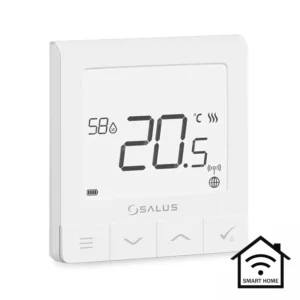 Salus SQ610RF Quantum Funk-Raumthermostat mit Display, Luxuswärme Thermostat-Zubehör
