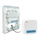 Salus SRSUNI Universal-Montagebox mit eingesetztem Funk-Relais, Luxuswärme Thermostat-Zubehör